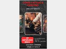 Corso25.novembre.2023 iniziano i corsi di tatuaggi piercing